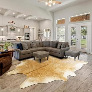 Beige Cowhide Rug