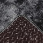 Black Grey Wool Rug 2
