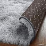 Black Grey Wool Rug 3