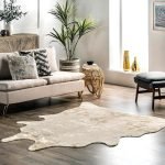 Off-white Cowhide Rug