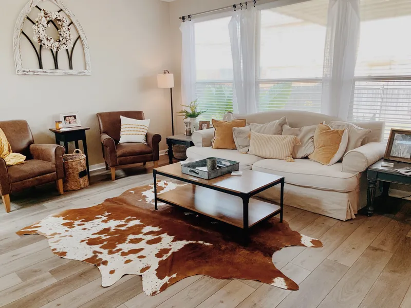 Faux Cowhide rug