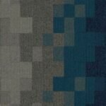 Office blue carpet tiles